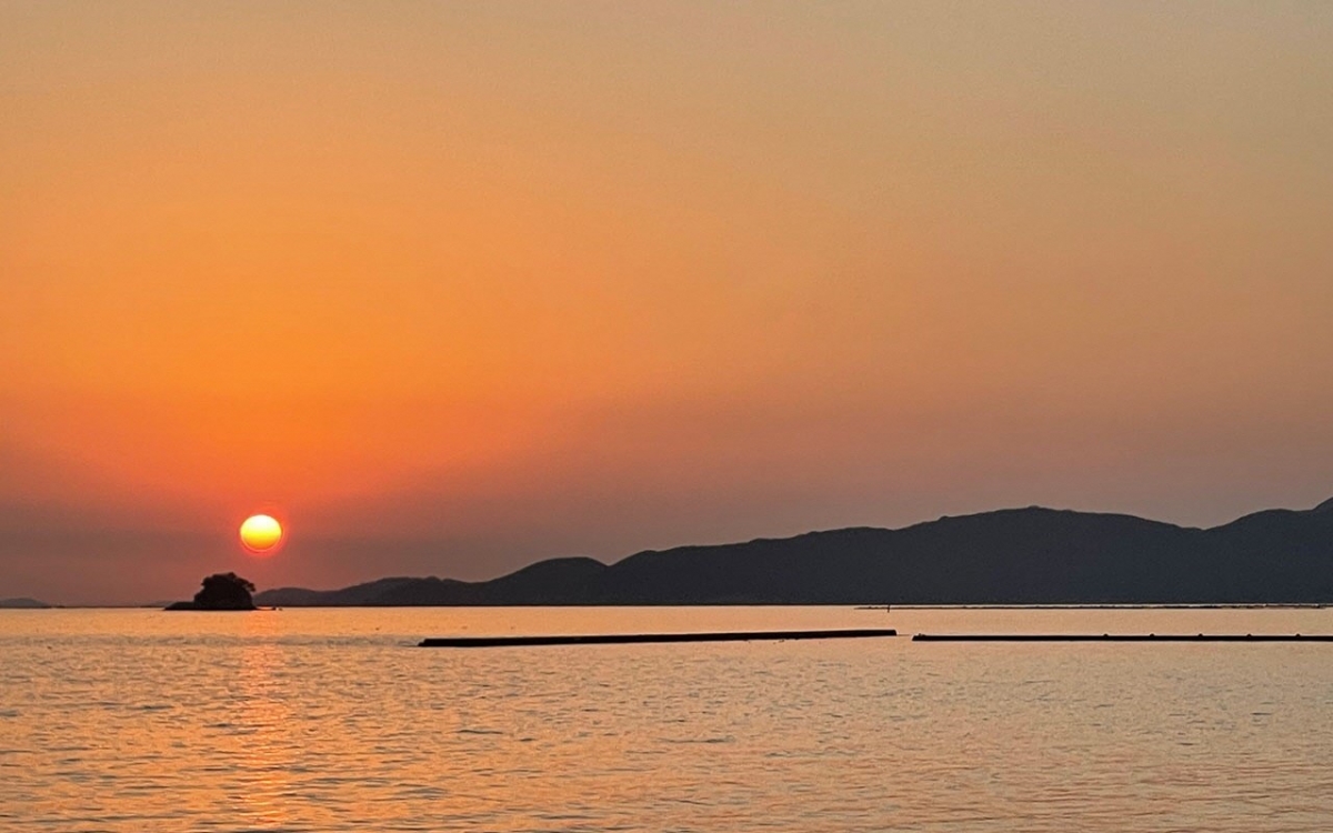 （NPO法人赤穂里うみカヤックス）夕日