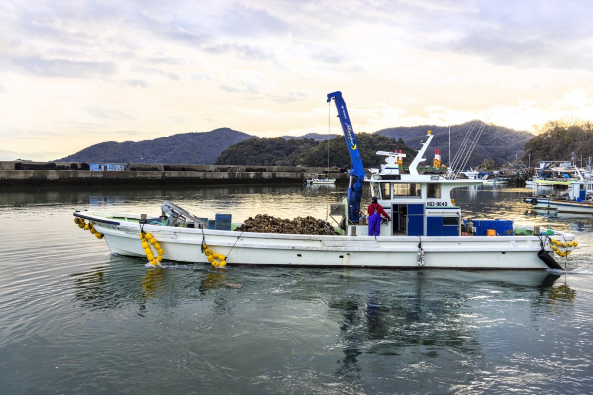 （有限会社大河水産）船遠景